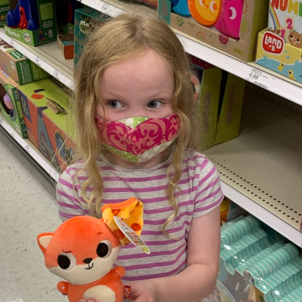 $5 or 3 for $12 Kids and Adult face masks.
